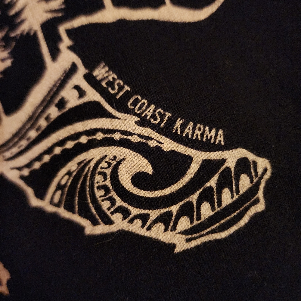 West Coast Karma Black Graphic Tee